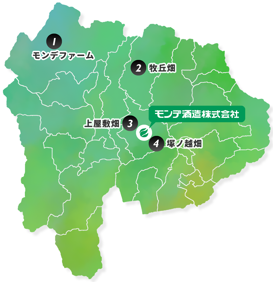 モンデ酒造 1952年創業のワイナリー 地図